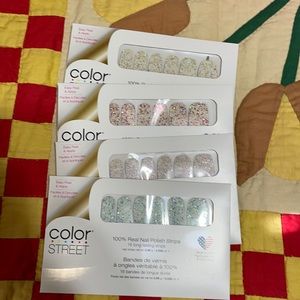 Glitter Color Street Nail Strips